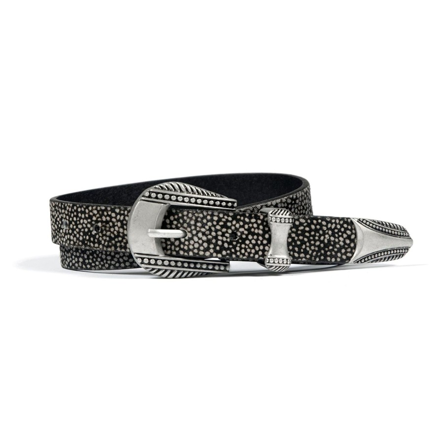 Men Straight To Hell Apparel Belts | Calvera - Reptile Print Leather Belt (Size 28, 30, 32, 34, 36, 42)