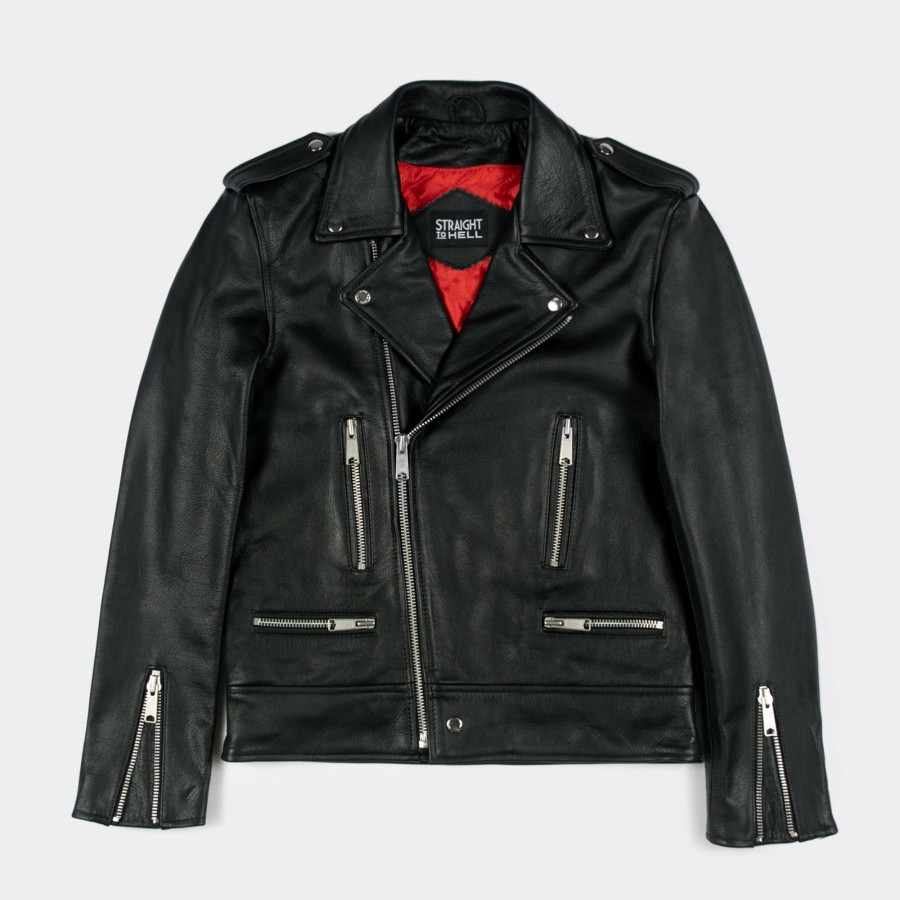 Men Straight To Hell Apparel Leather Jackets | Vincent - Leather Jacket