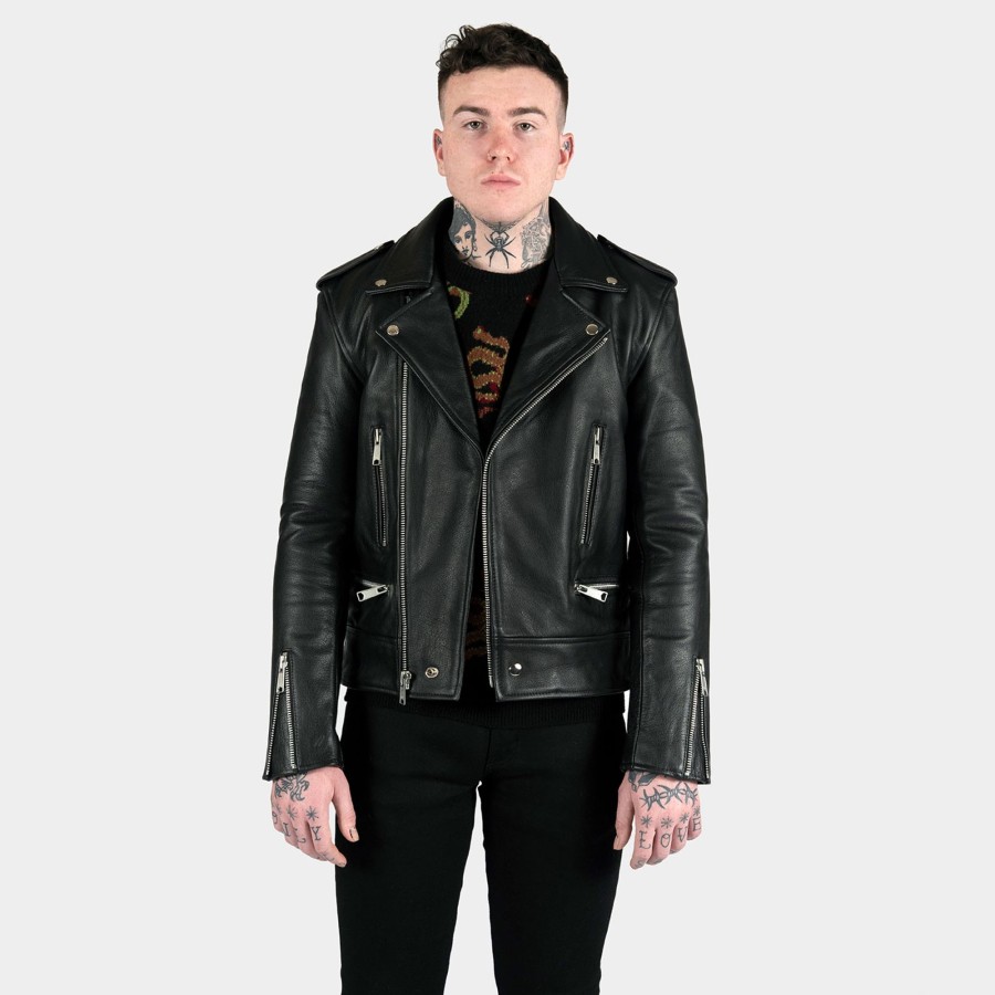 Men Straight To Hell Apparel Leather Jackets | Vincent - Leather Jacket