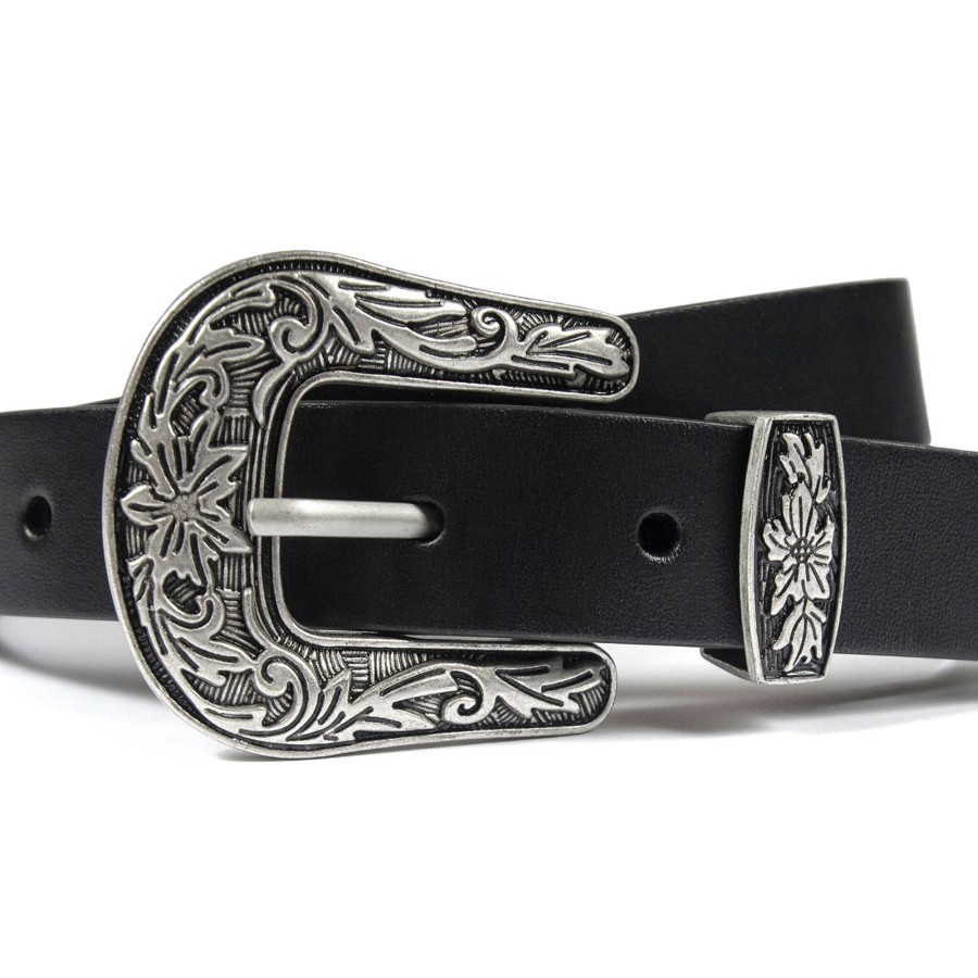 Men Straight To Hell Apparel Belts | Vegan Freddie - Faux Leather Belt