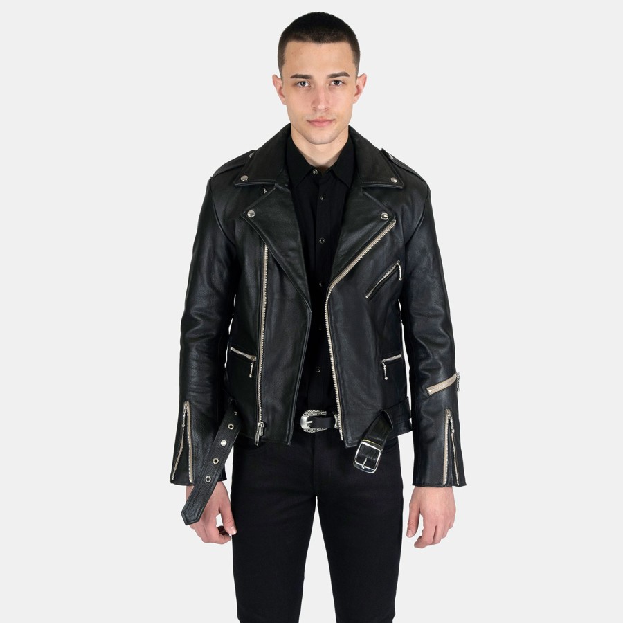 Men Straight To Hell Apparel Leather Jackets | Barracuda - Leather Jacket (Size 34S, 34, 36S, 36, 38S, 38, 40, 42, 46, 48, 50, 52, 54)