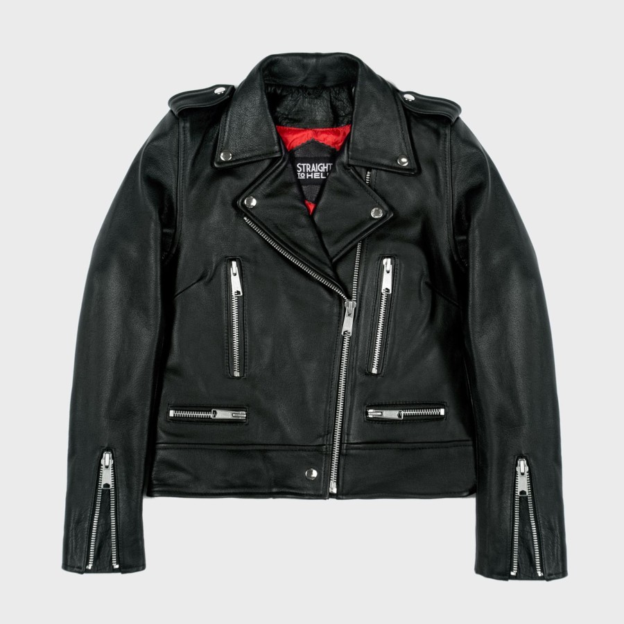 Women Straight To Hell Apparel Leather Jackets | Vincent - Leather Jacket