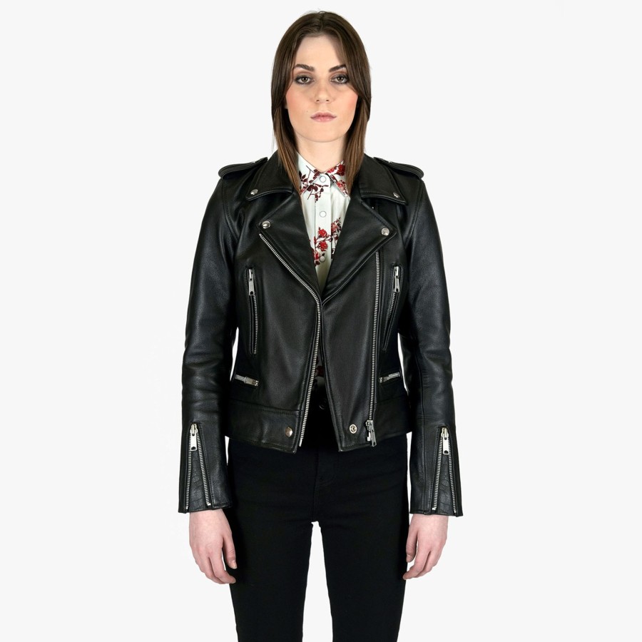 Women Straight To Hell Apparel Leather Jackets | Vincent - Leather Jacket