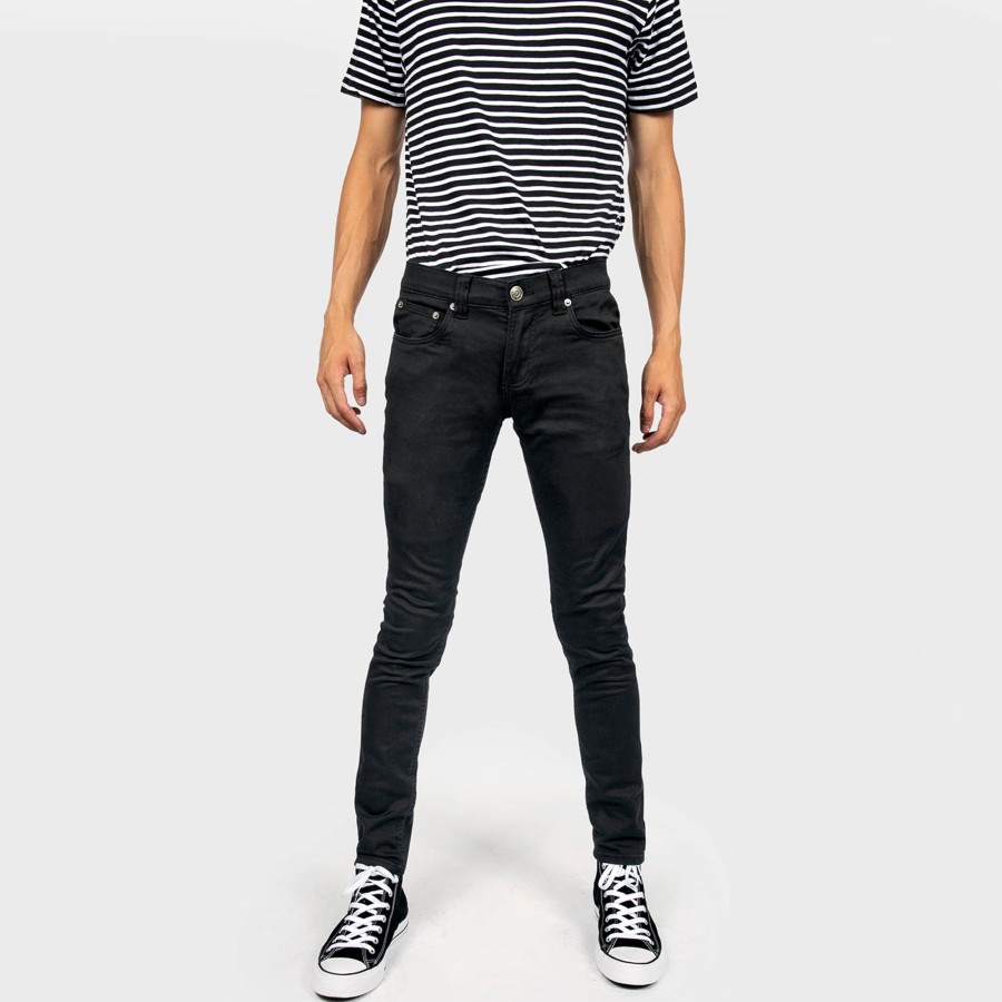 Men Straight To Hell Apparel Denim Jeans | Skinny James - Lou Heat - Skinny Fit Denim Jeans