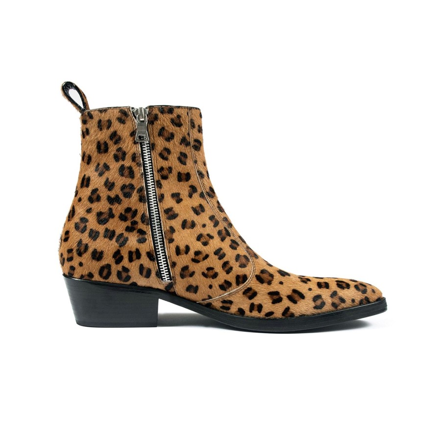 Women Straight To Hell Apparel Boots | Richards - Brown Leopard (Size 6, 6.5, 7, 7.5, 8, 8.5, 9.5)