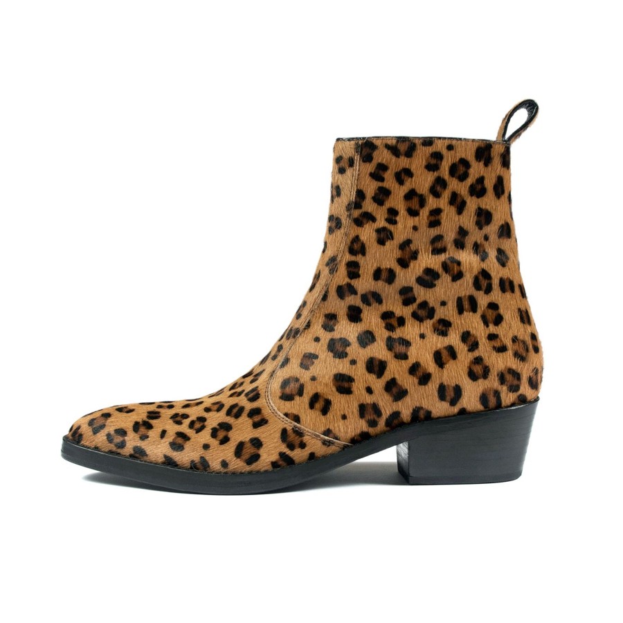 Women Straight To Hell Apparel Boots | Richards - Brown Leopard (Size 6, 6.5, 7, 7.5, 8, 8.5, 9.5)