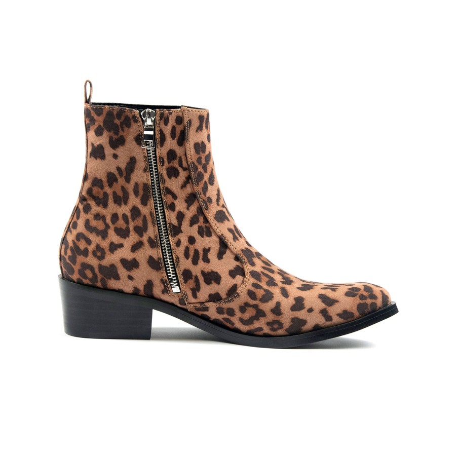 Women Straight To Hell Apparel Vegan | Vegan Richards - Leopard (Size 6.5, 7, 7.5, 8.5, 9, 9.5)