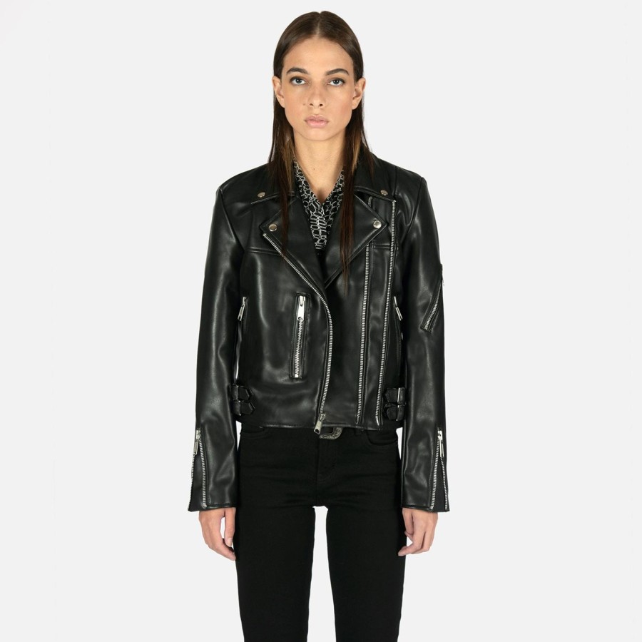 Women Straight To Hell Apparel Vegan Leather Jackets | Vegan Grifter (Size Xs, S, L, Xl, 2Xl, 3Xl, 4Xl, 5Xl)