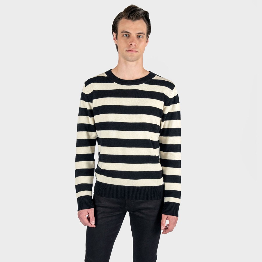 Men Straight To Hell Apparel Sweaters | Vagabond - Striped Sweater (Size Xs, S, M, L, Xl, 2Xl, 3Xl, 4Xl)