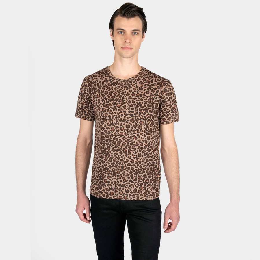 Men Straight To Hell Apparel T-Shirts & Tank Tops | Jax - Leopard Print T-Shirt (Size Xs, S, M, L, Xl, 2Xl, 3Xl)