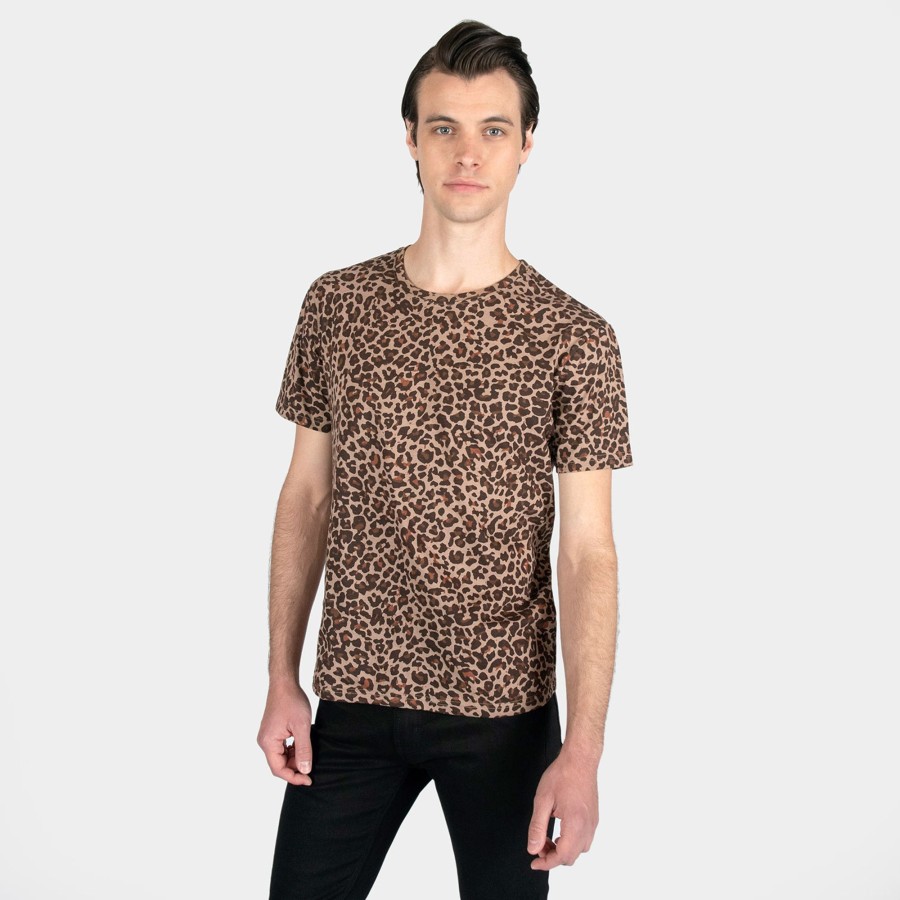 Men Straight To Hell Apparel T-Shirts & Tank Tops | Jax - Leopard Print T-Shirt (Size Xs, S, M, L, Xl, 2Xl, 3Xl)