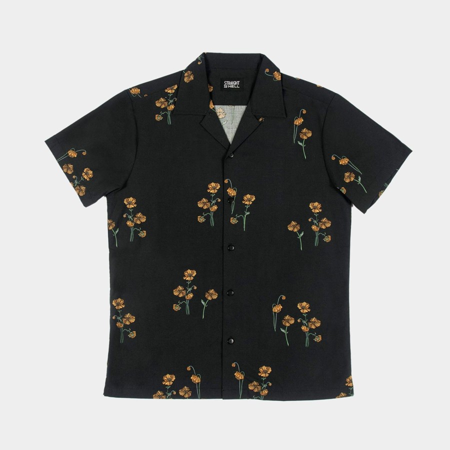 Men Straight To Hell Apparel Shirts | St. Peter - Floral Print Shirt