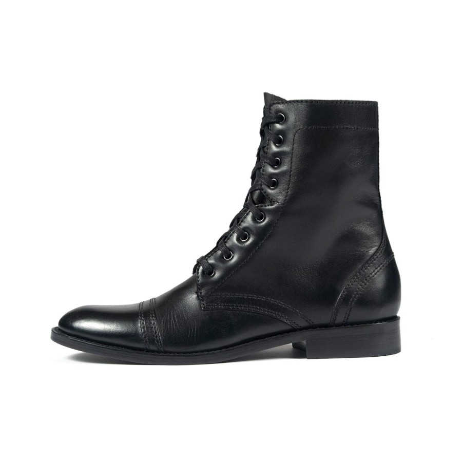 Women Straight To Hell Apparel Boots | Division - Leather Combat Boots