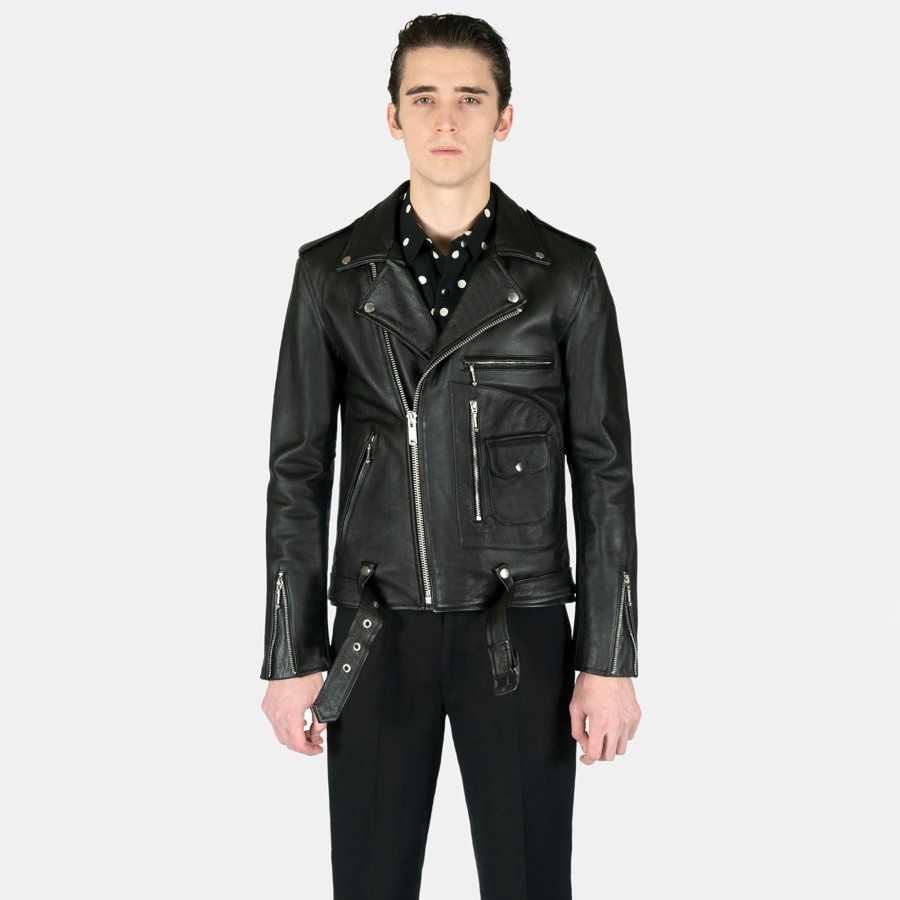 Men Straight To Hell Apparel Leather Jackets | Logan - Leather Jacket (Size 34S, 34, 36S, 36, 38S, 38, 40, 42, 44, 46, 48, 50, 52, 54)