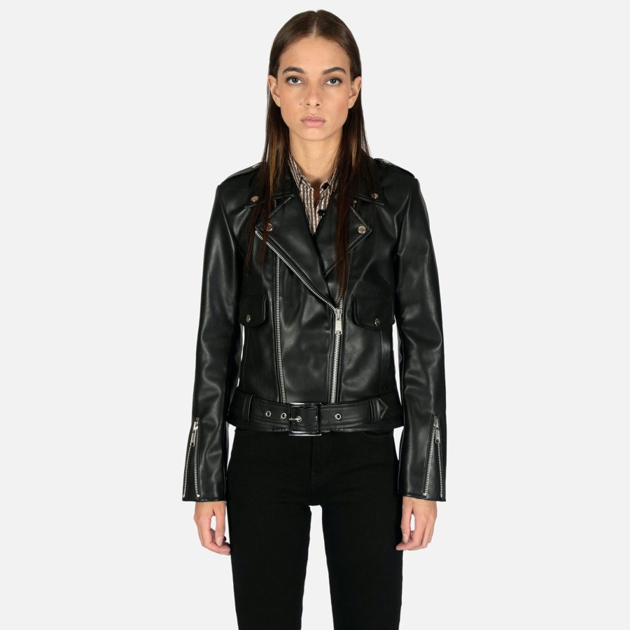 Women Straight To Hell Apparel Vegan Leather Jackets | Vegan Uptown (Size 2Xs, 2Xl, 4Xl, 5Xl)