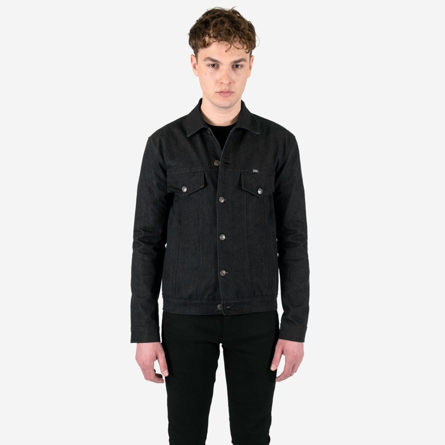 Men Straight To Hell Apparel Coats & Jackets | Outsider - Dark King - Raw Denim Jacket