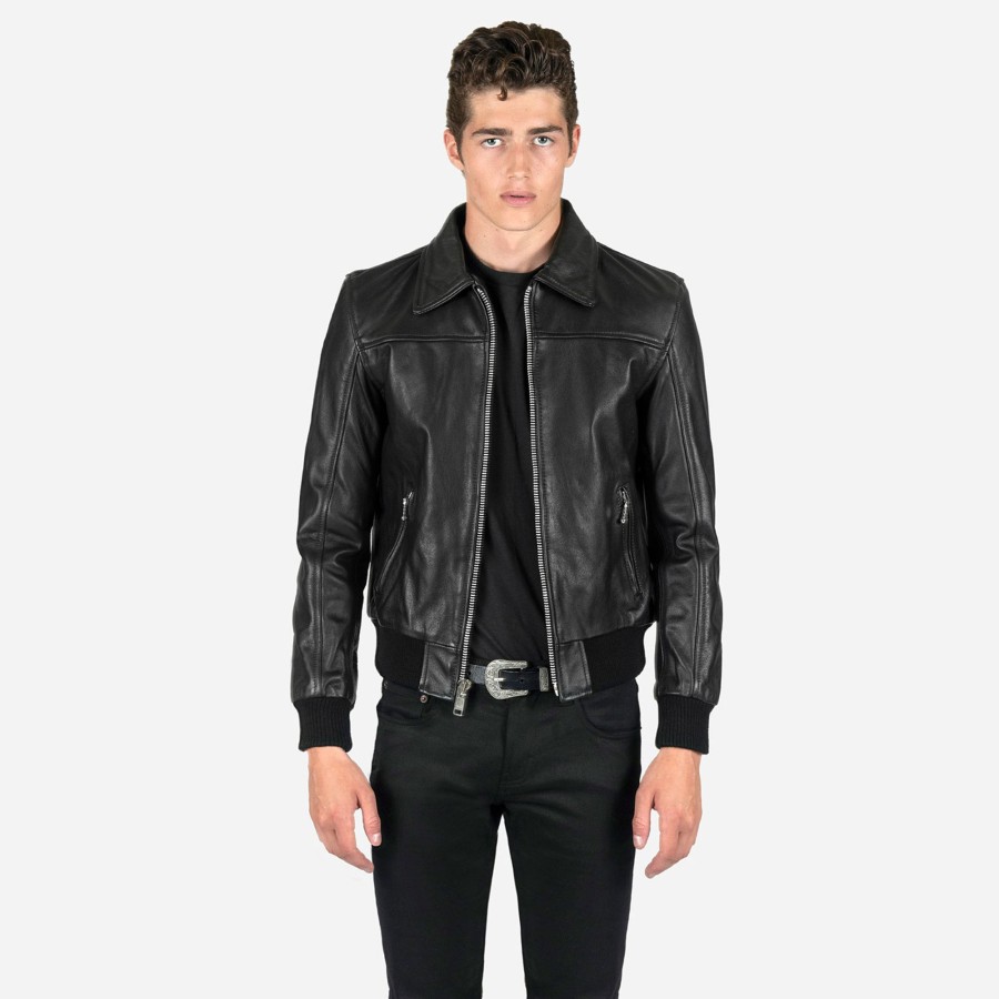 Men Straight To Hell Apparel Leather Jackets | Belmont - Leather Jacket