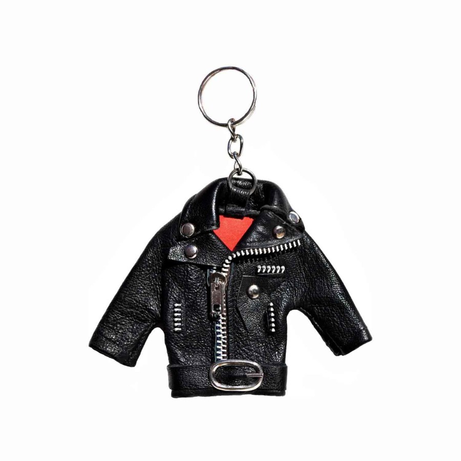 Women Straight To Hell Apparel Keychains | Miniature Leather Jacket - Keychain