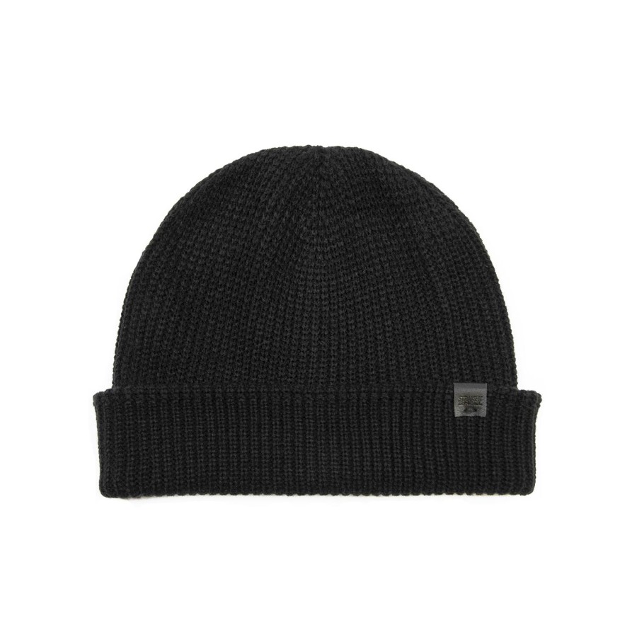 Women Straight To Hell Apparel Hats & Beanies | Bronson - Black Acrylic Beanie