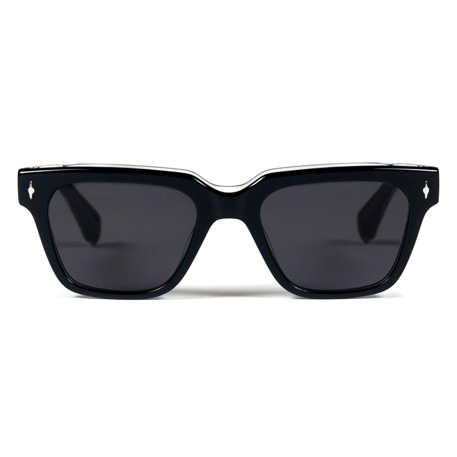 Women Straight To Hell Apparel Sunglasses | Peoria - Black And Translucent Sunglasses