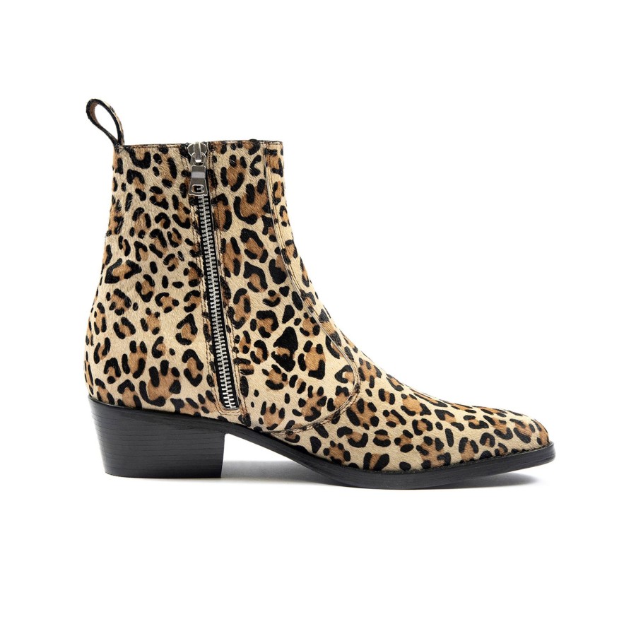 Women Straight To Hell Apparel Boots | Richards - Tan Leopard (Size 5.5, 6, 6.5, 7, 7.5, 9.5)