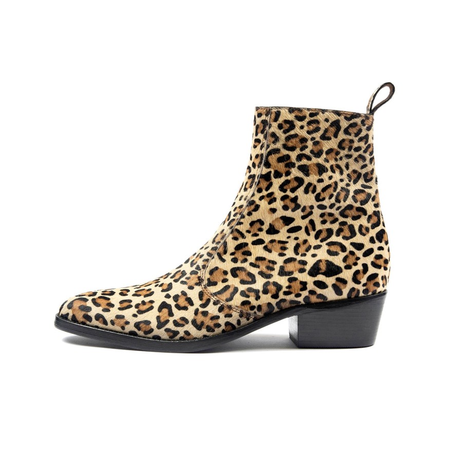 Women Straight To Hell Apparel Boots | Richards - Tan Leopard (Size 5.5, 6, 6.5, 7, 7.5, 9.5)