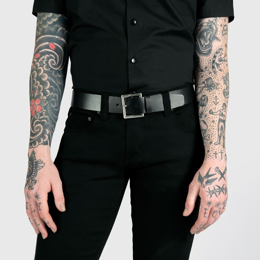 Men Straight To Hell Apparel Belts | Vegan Ambrose - Faux Leather Belt