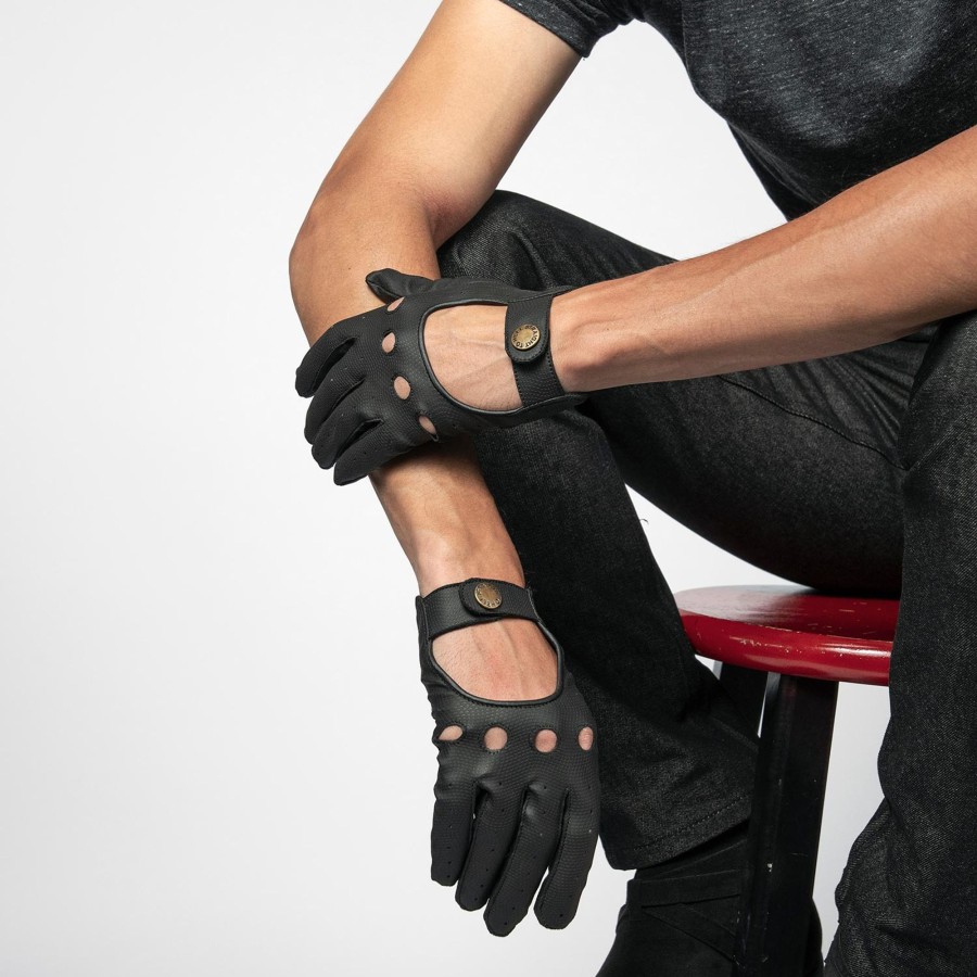 Men Straight To Hell Apparel Gloves | Vegan Bullitt - Faux Leather Gloves