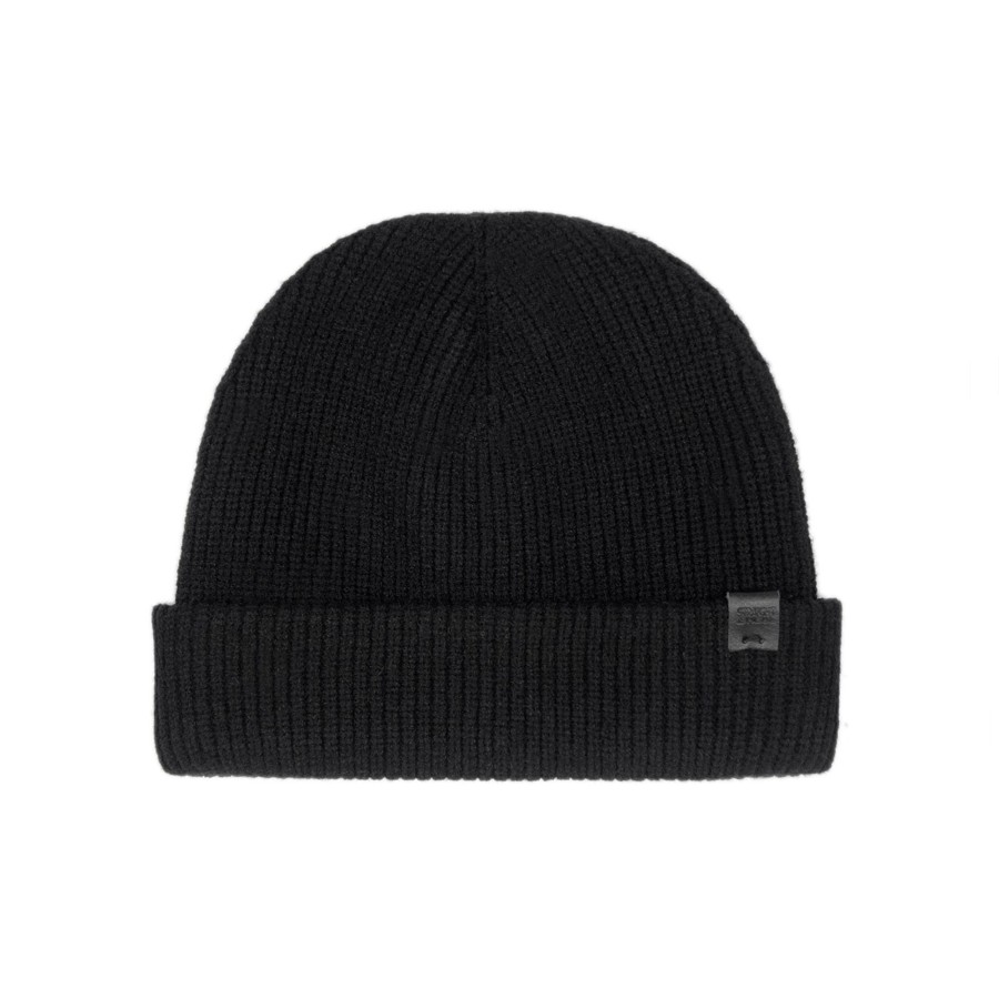 Women Straight To Hell Apparel Hats & Beanies | Bronson - Black Viscose Beanie