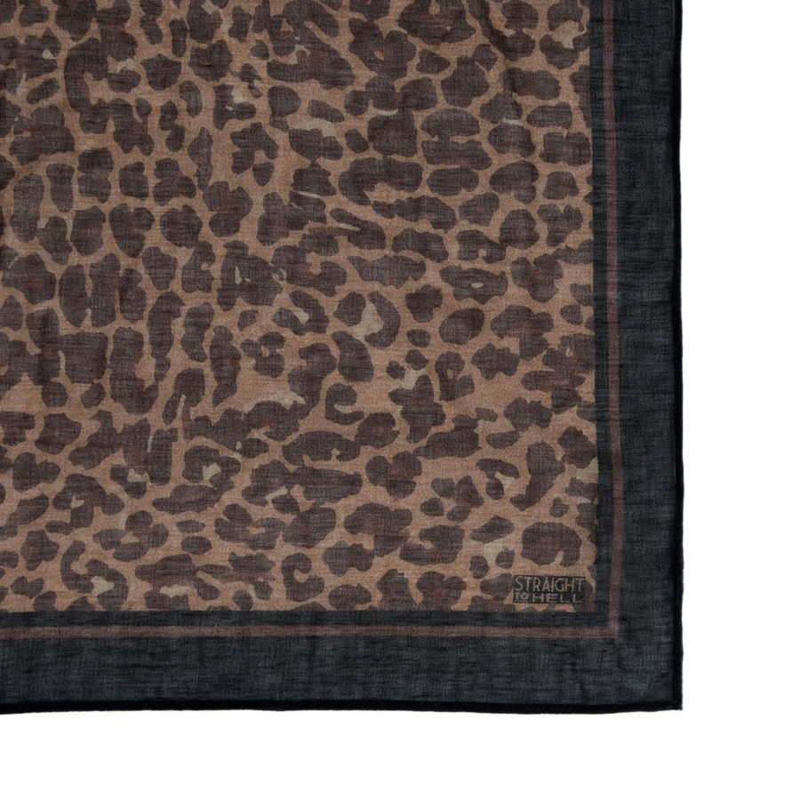 Women Straight To Hell Apparel Scarves & Bandanas | Irving - Leopard Print Bandana