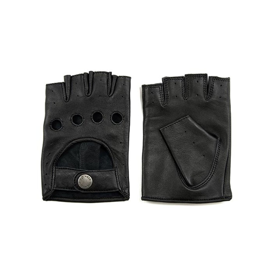 Women Straight To Hell Apparel Gloves | Bullitt Fingerless - Leather Gloves