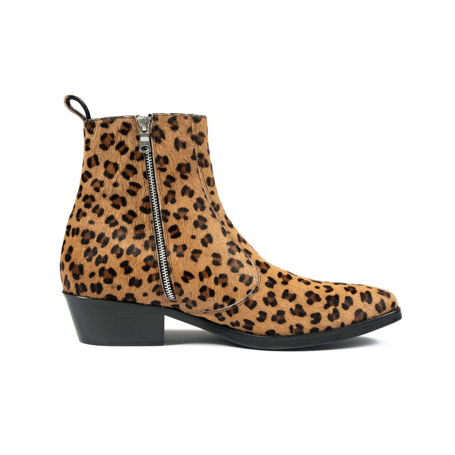 Men Straight To Hell Apparel Boots | Richards - Brown Leopard (Size 7, 7.5, 8, 8.5, 9, 9.5, 10, 10.5, 11, 12, 13, 14)