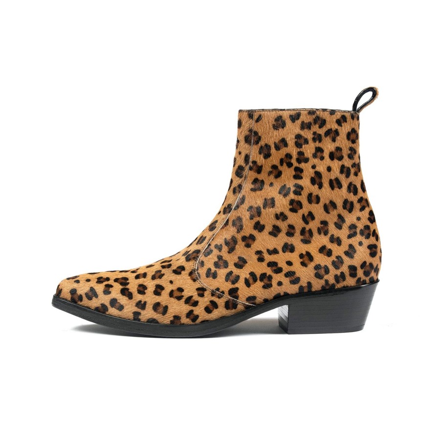 Men Straight To Hell Apparel Boots | Richards - Brown Leopard (Size 7, 7.5, 8, 8.5, 9, 9.5, 10, 10.5, 11, 12, 13, 14)