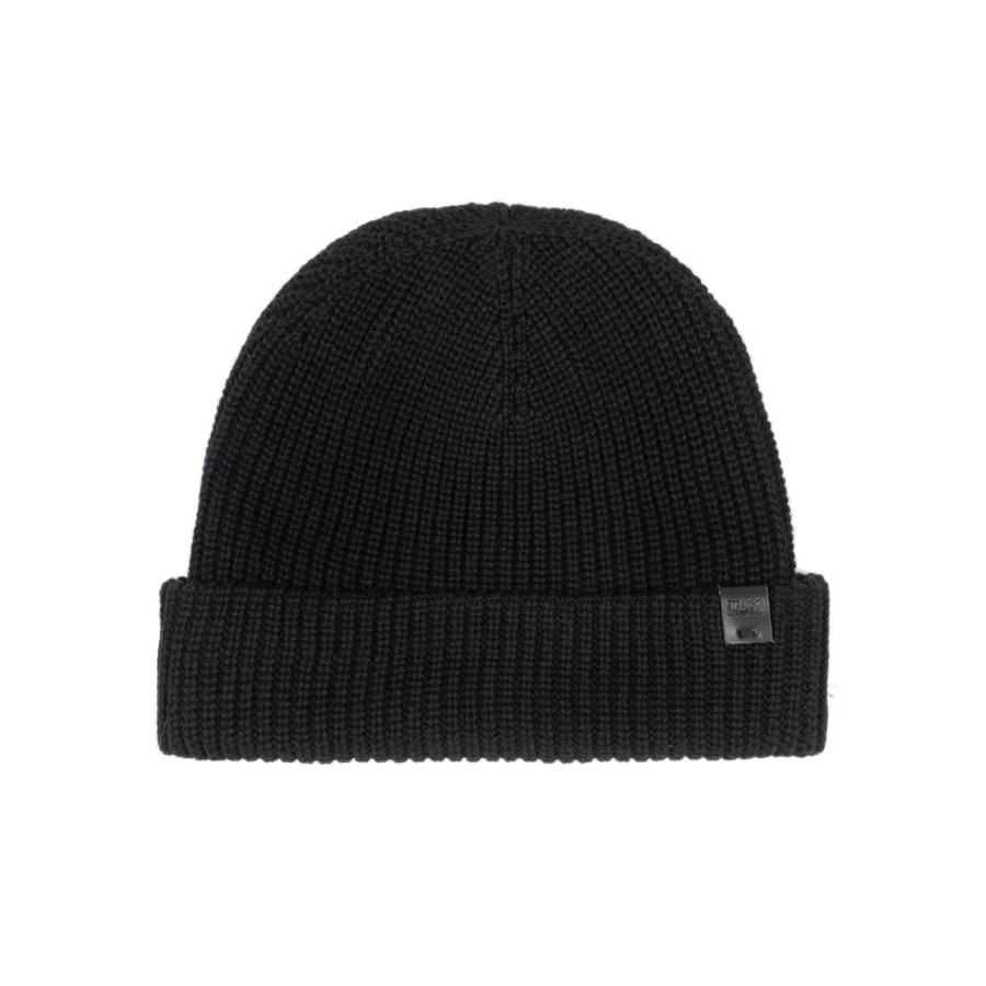 Women Straight To Hell Apparel Hats & Beanies | Bronson - Black Cotton Beanie